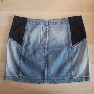 BCBGMAXAZRIA Vintage Denim Mini Skirt